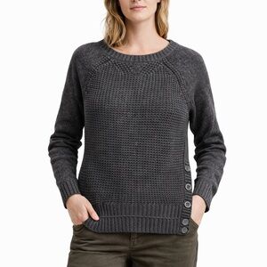 Lauren Ralph Lauren Dark Gray Crew Neck Sweater